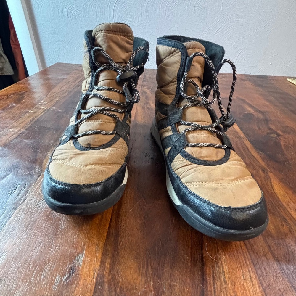 Sorel Whitney II Short Lace Boots Elk Black Waterproof Insulated US 6 NY3903-287